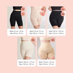 shapermint high waisted shapewear shorts – tummy control & thigh slimmer for women
