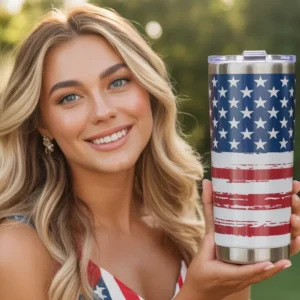 bofill american flag tumbler 20oz stainless steel insulated patriotic mug, gift for veterans, 4th of july, memorial day & more