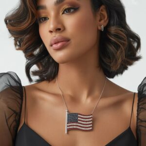 lincoln memorial & elephant rhinestone patriotic jewelry for women & men