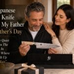 π€ The Japanese Chef's Knife I Gave My Father For Father's Day Luxe Lexi gives her father Michael the handcrafted Shun Premier Blonde 8 inch Japanese chef's knife on Father's Day morning at the family home in Greenwich for SparkTrove Trends.