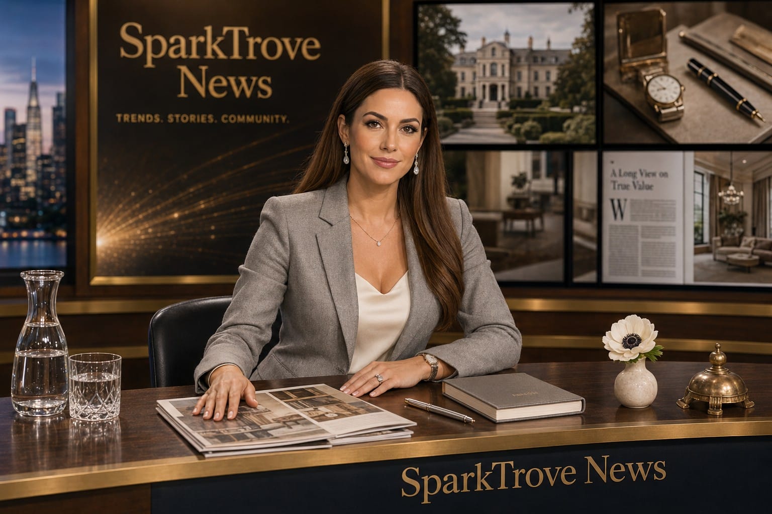 Luxe Lexi news briefs category page featuring investment-tier dressing, quiet-luxury finds, and capsule-wardrobe coverage for SparkTrove Trends