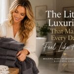 The Towel Set That Quietly Made My Bathroom Feel New Again 8-piece dark grey 100% cotton towel set with 2 extra-large bath towels, 2 hand towels and 4 washcloths folded in a stack