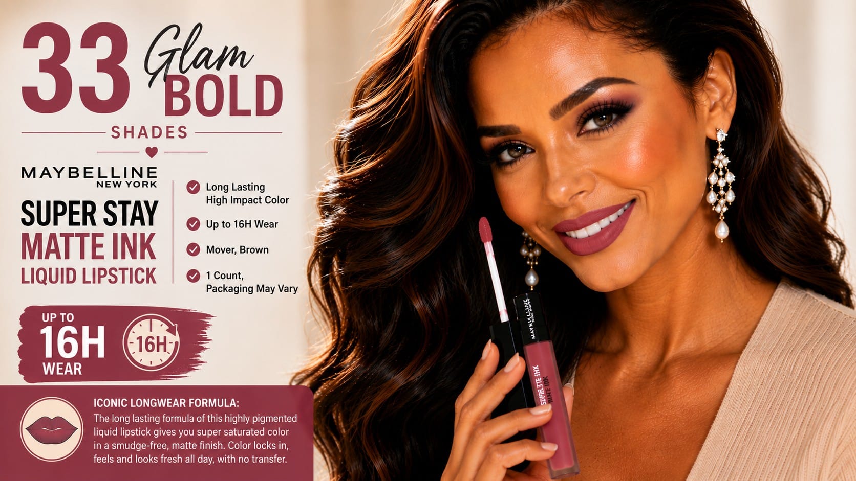 Maybelline Super Stay Matte Ink: The Transfer-Proof Red That Won't Budge Maybelline Super Stay Matte Ink ruby liquid matte lipstick applicator and swatch — Super Stay Matte Ink review