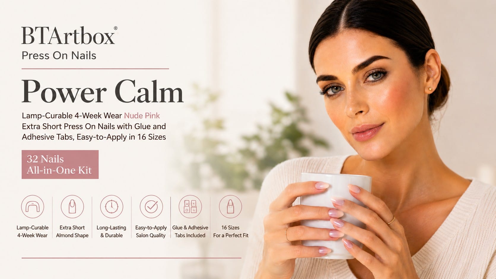 BTArtbox Power Calm Review: The Press-On That Finally Lasts Four Weeks nude pink hero