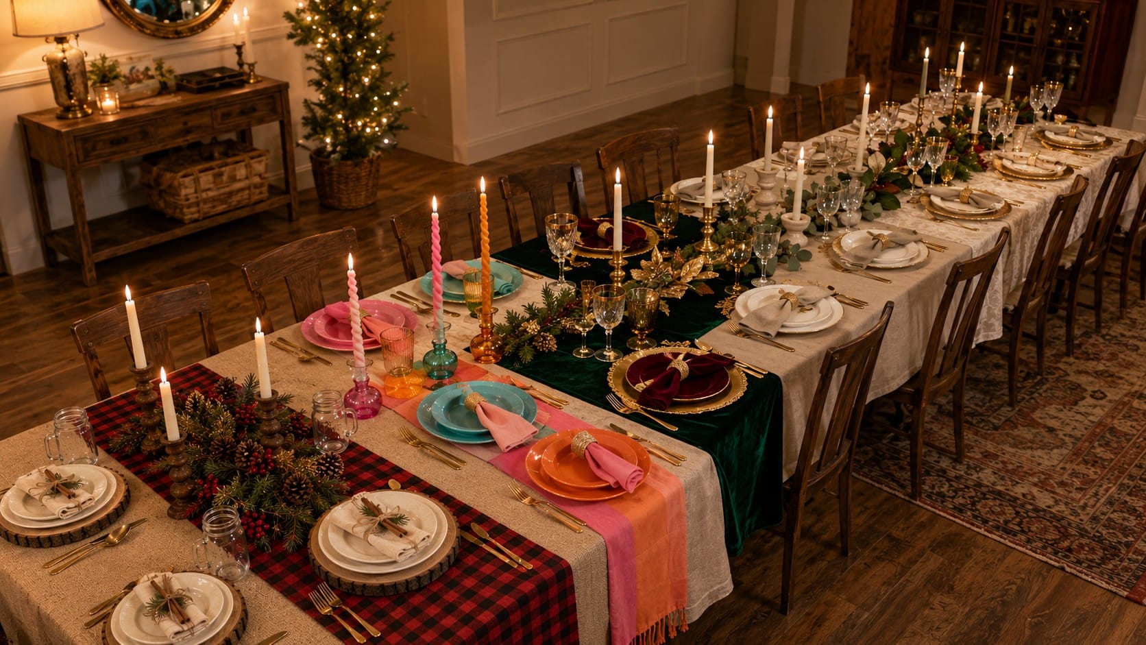 5 christmas tablescapes for every style