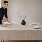 fitble nature faux linen tablecloths nikki hero