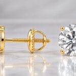 adora moissanite round studs hero