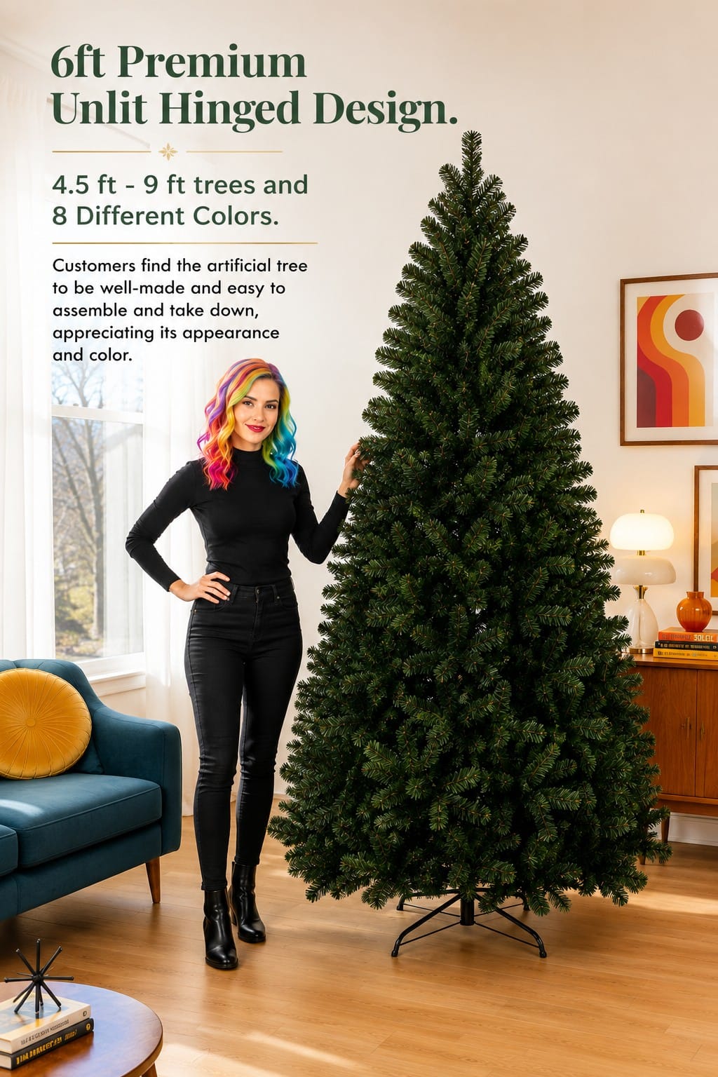 The Best Choice Products 6ft Tree: Why a Colourful Tree Starts Green Best Choice Products 6ft green artificial Christmas tree