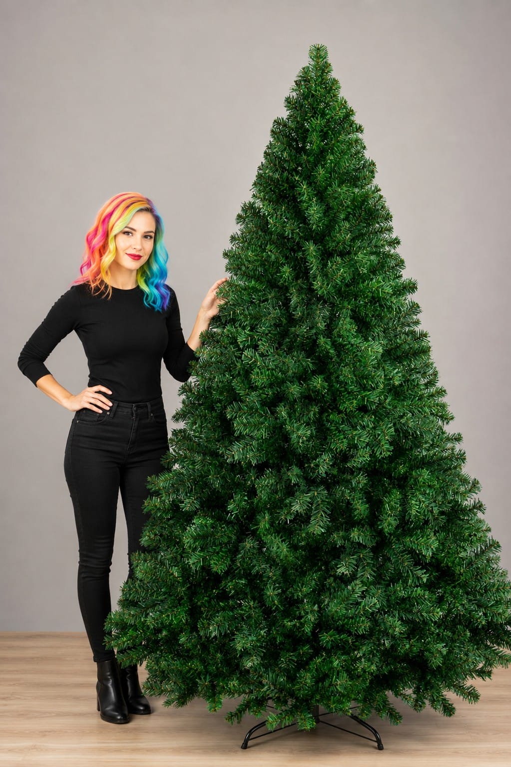 Colourful Christmas Tree: The Whole Build for $284 Vivid Vicki with the Best Choice Products 6ft green artificial Christmas tree