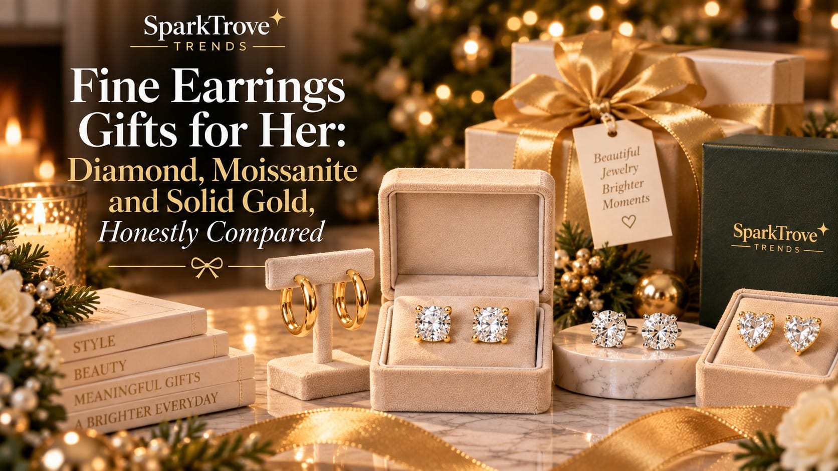 Fine Earrings Gifts for Her: Diamond, Moissanite and Solid Gold, Honestly Compared fine earrings gifts for her hero