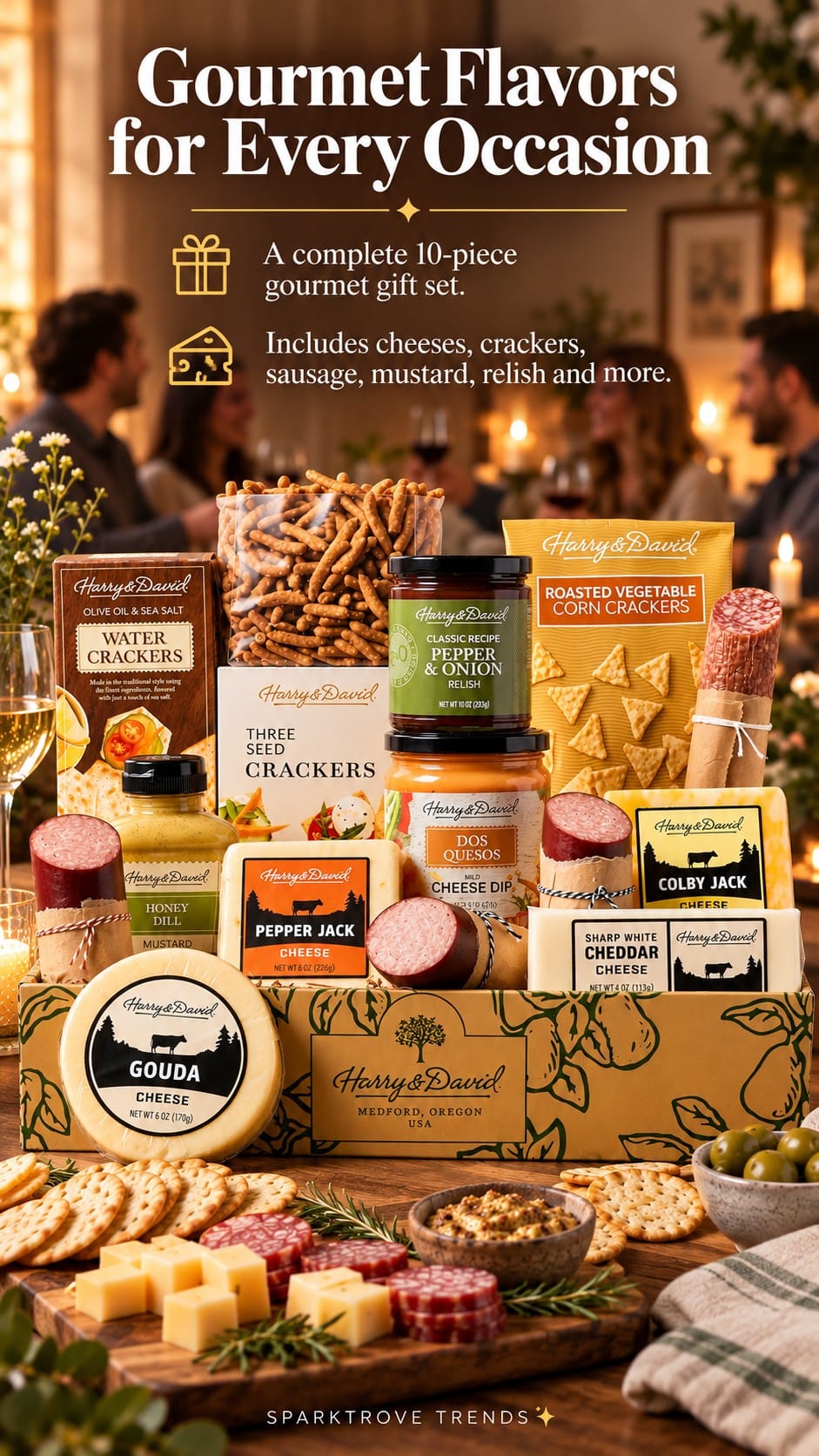 Harry & David Ultimate Meat and Cheese Gift Box overlay graphic