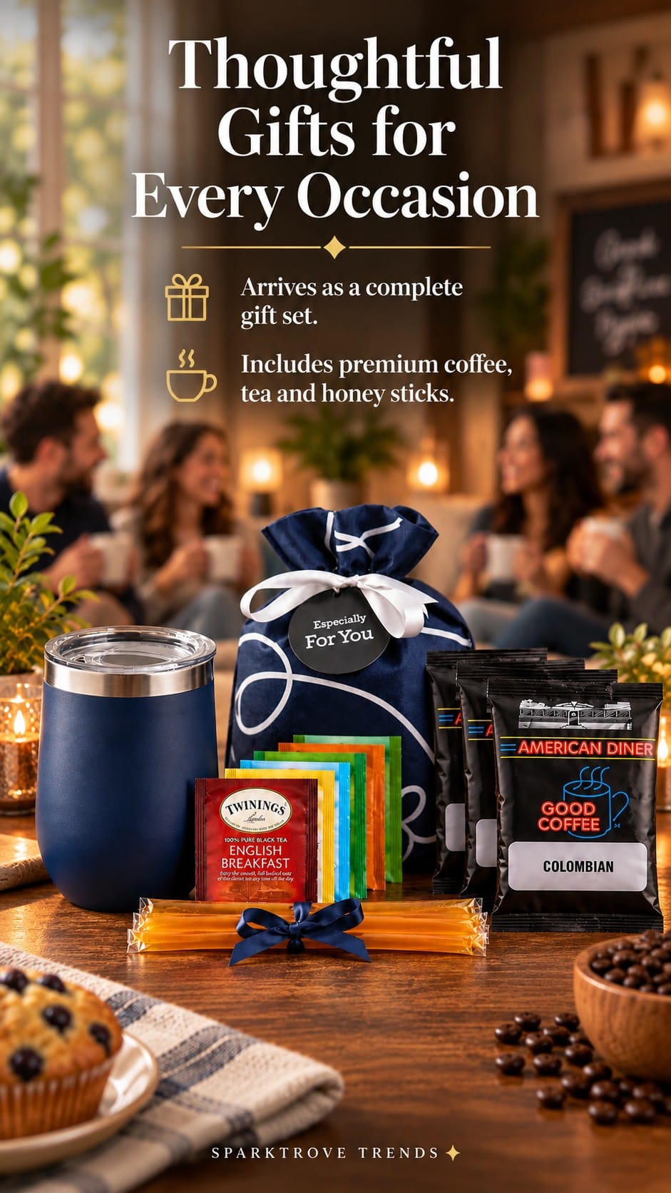 Michael Grace tea and coffee lovers gift set overlay graphic
